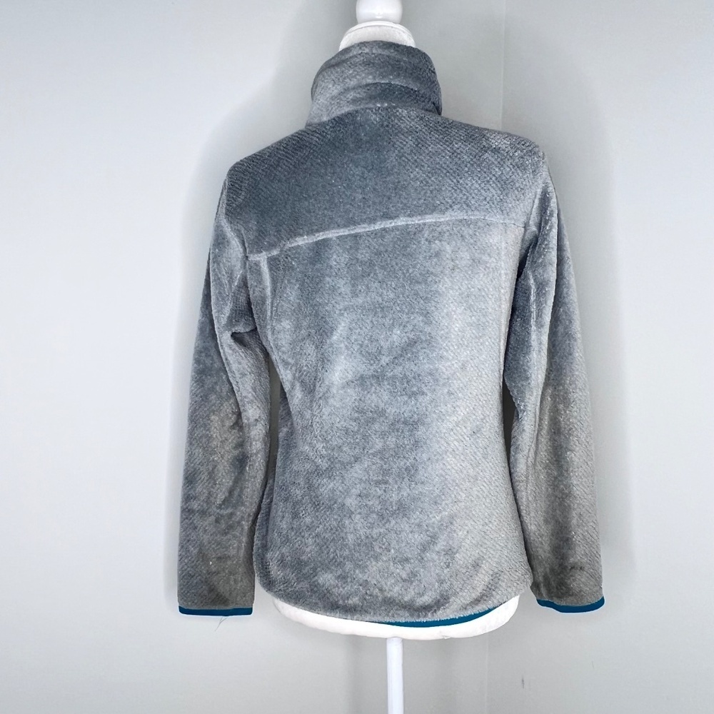 Patagonia Re-Tool Gray Teal Pullover Half Snap Sweater S - Picture 3 of 5